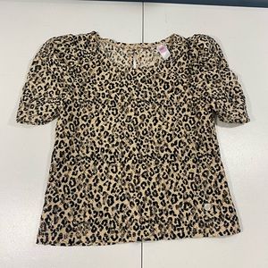 Justice girls size 8 leopard pattern, dress top. Please see photos for size 8